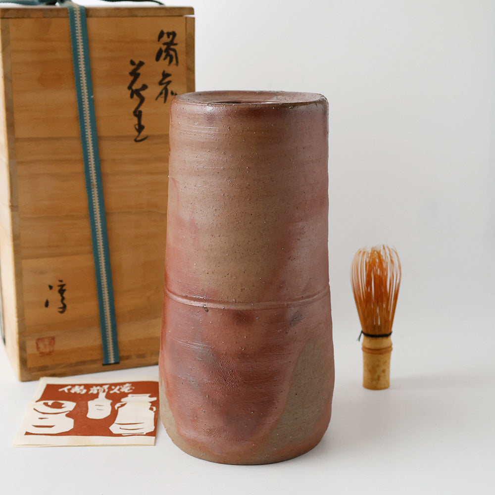 【人間国宝】伊勢崎淳　花入れ 備前 伊勢崎淳 花入 – EIKI Re:Finds