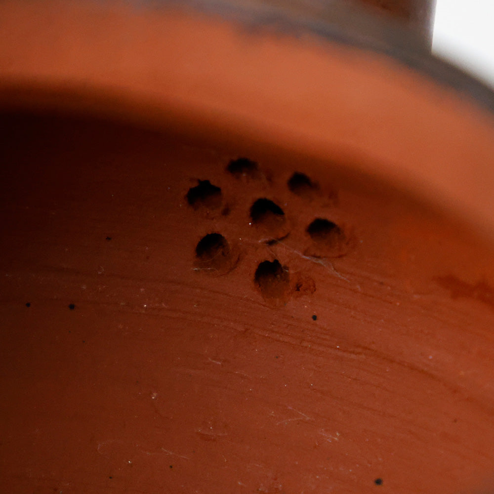 朱泥 急須 連年有餘 穴