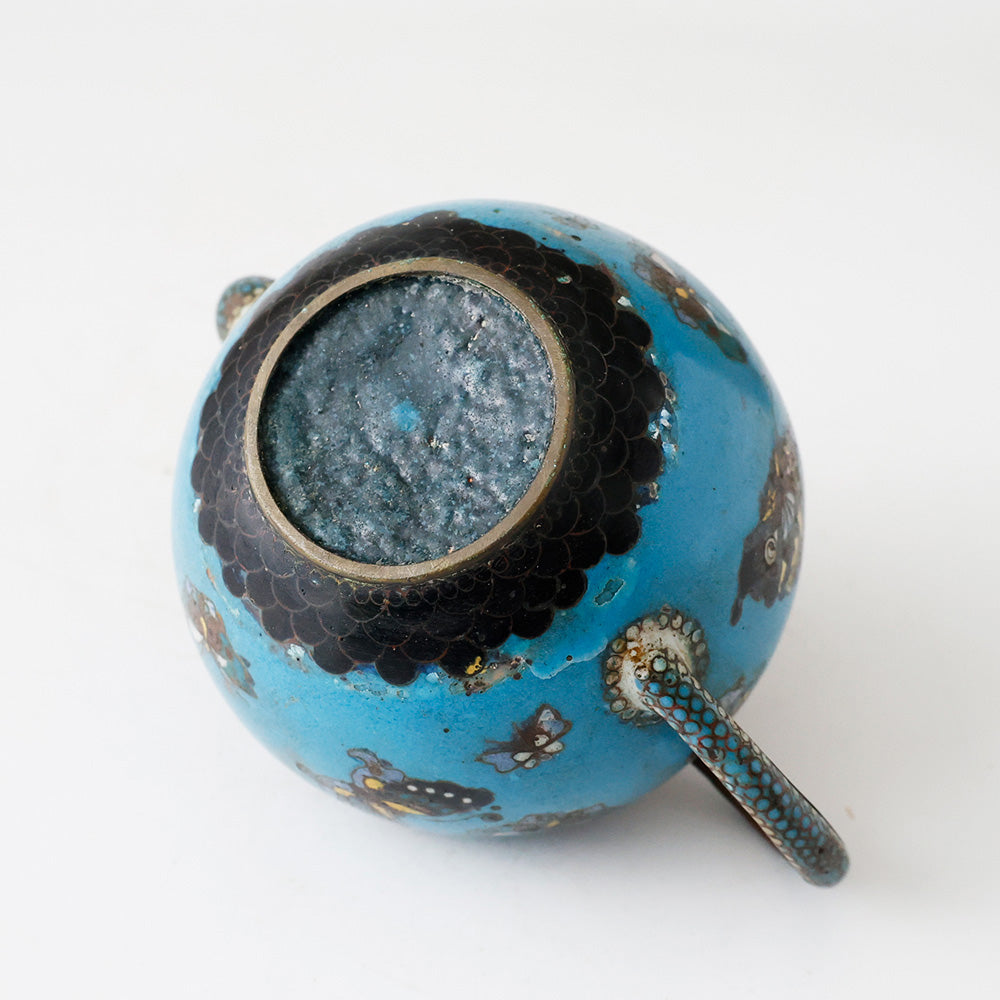 中国古玩 景泰藍 急須 底面