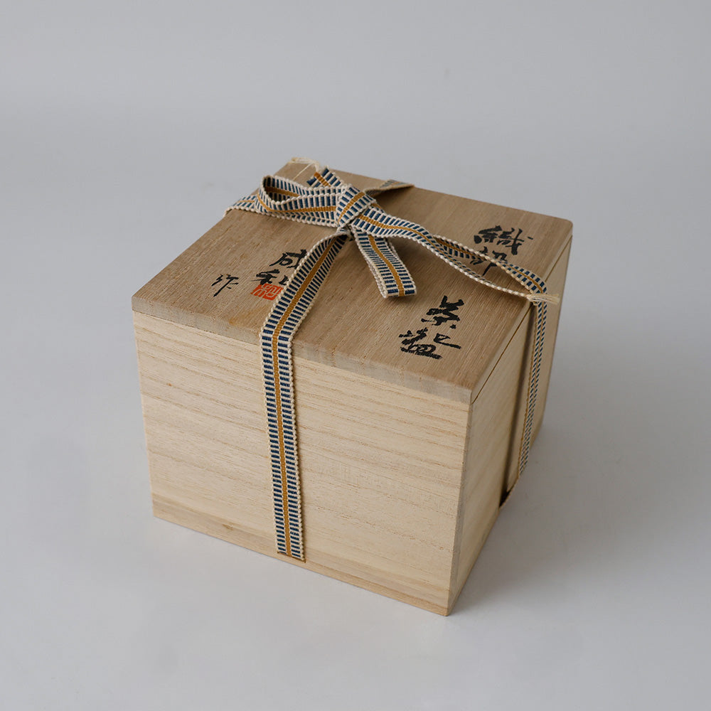 織部焼 宮地成和 茶碗 箱