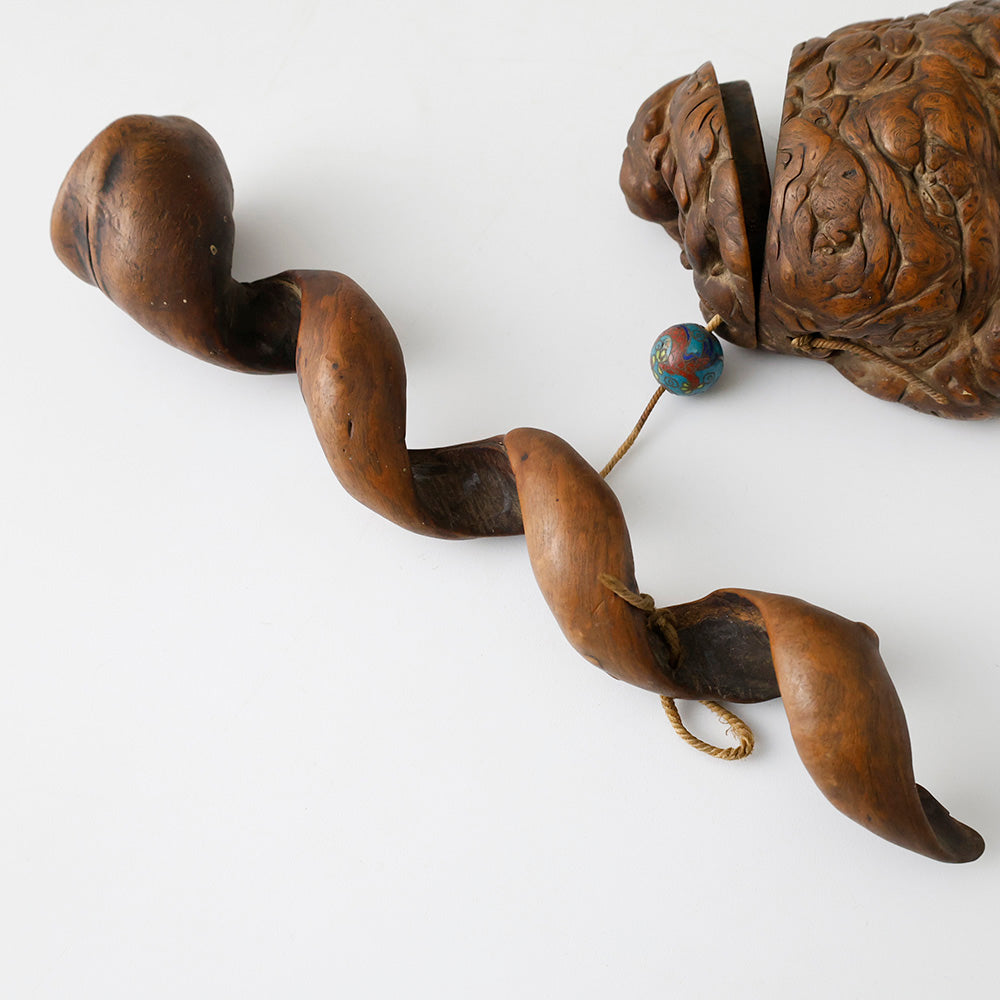 提げ物 煙草入れ 螺旋捻り上げ煙管筒 