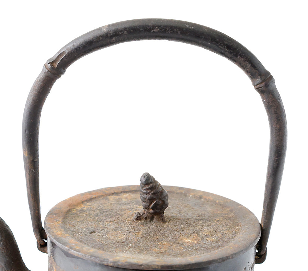 南部鉄瓶 大祐堂 松笠摘み 提手