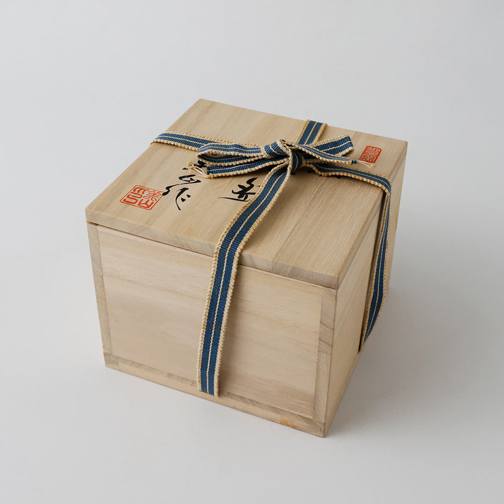 豊窯 寺田美山造 青磁 茶碗 箱