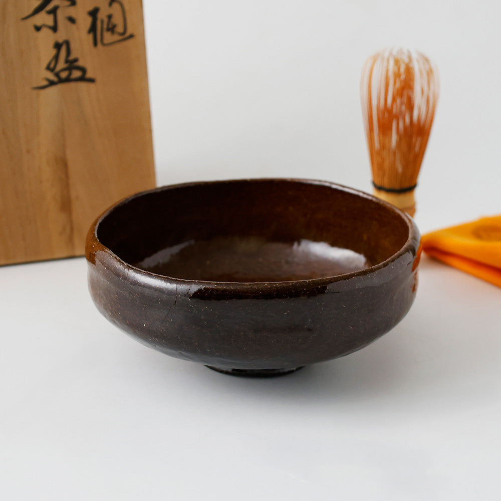 三代 大樋長阿弥 大樋平茶碗 全体図