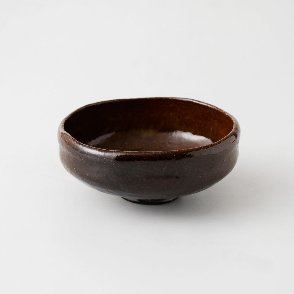 三代 大樋長阿弥 大樋平茶碗 側面