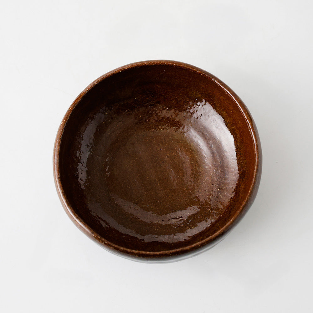 三代 大樋長阿弥 大樋平茶碗 見込み