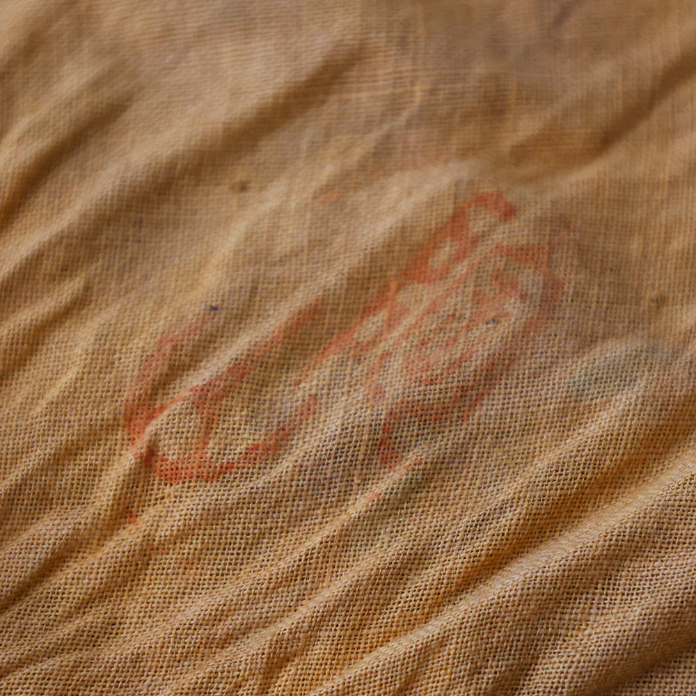 朱塗 色絵糸巻蒔絵 香合 布 印