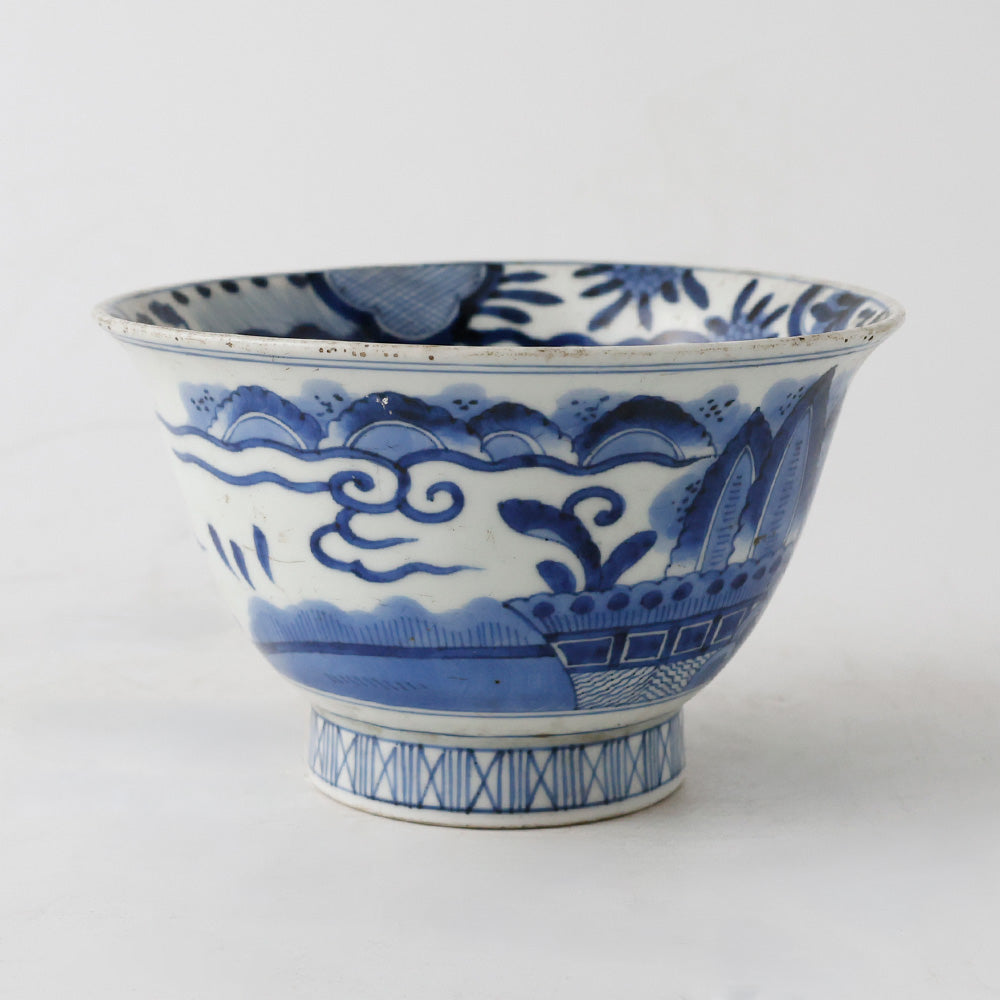 乾隆年製 青華 深鉢 側面