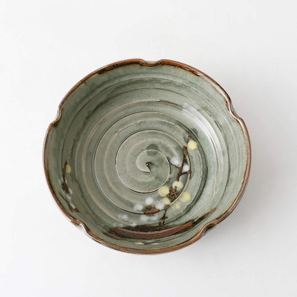 愛陶 梅の図 菓子鉢