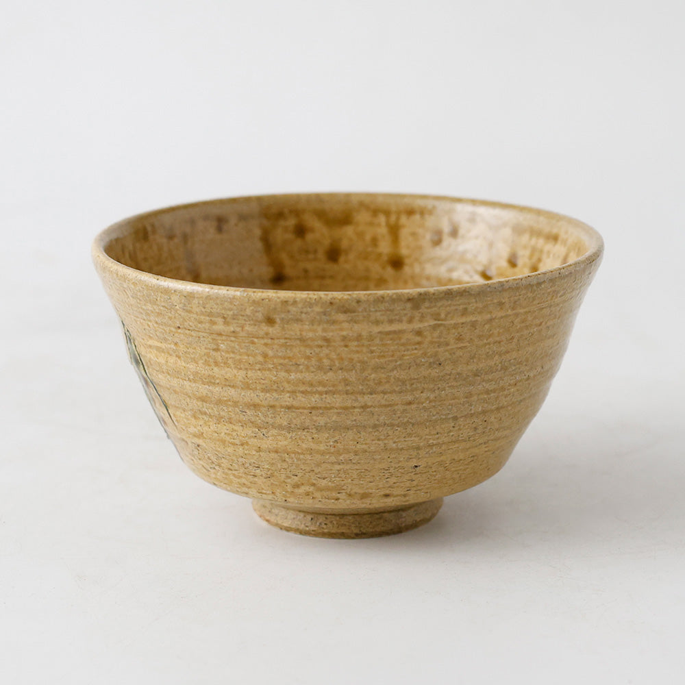 寺田美山作 豊窯 黄瀬戸 茶碗