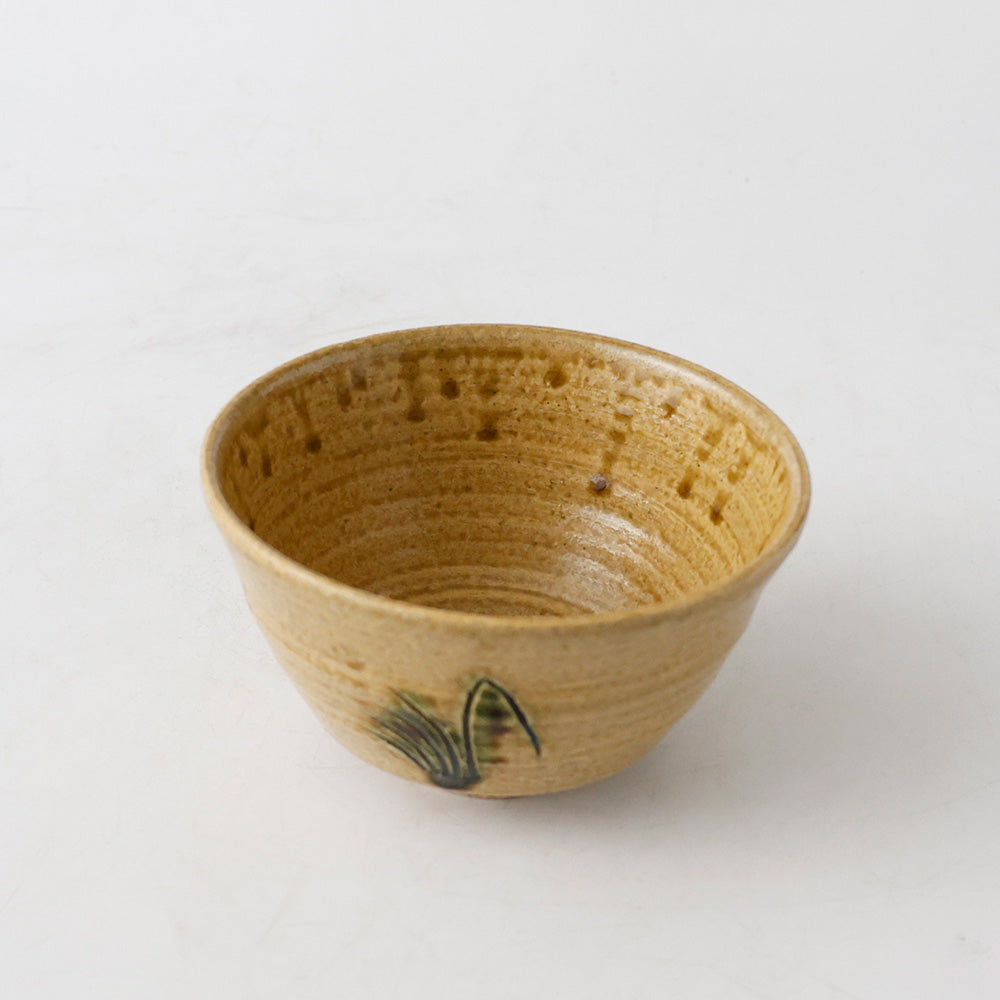 寺田美山作 豊窯 黄瀬戸 茶碗
