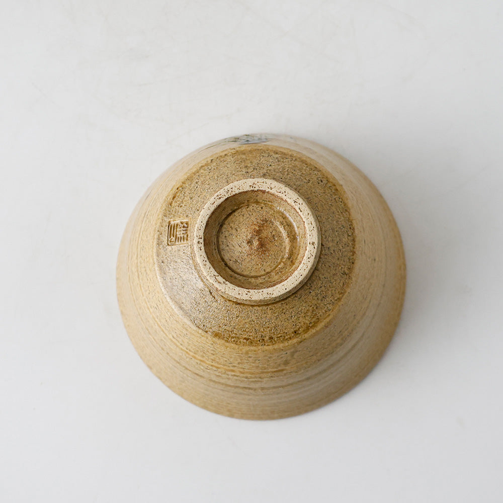 寺田美山作 豊窯 黄瀬戸 茶碗