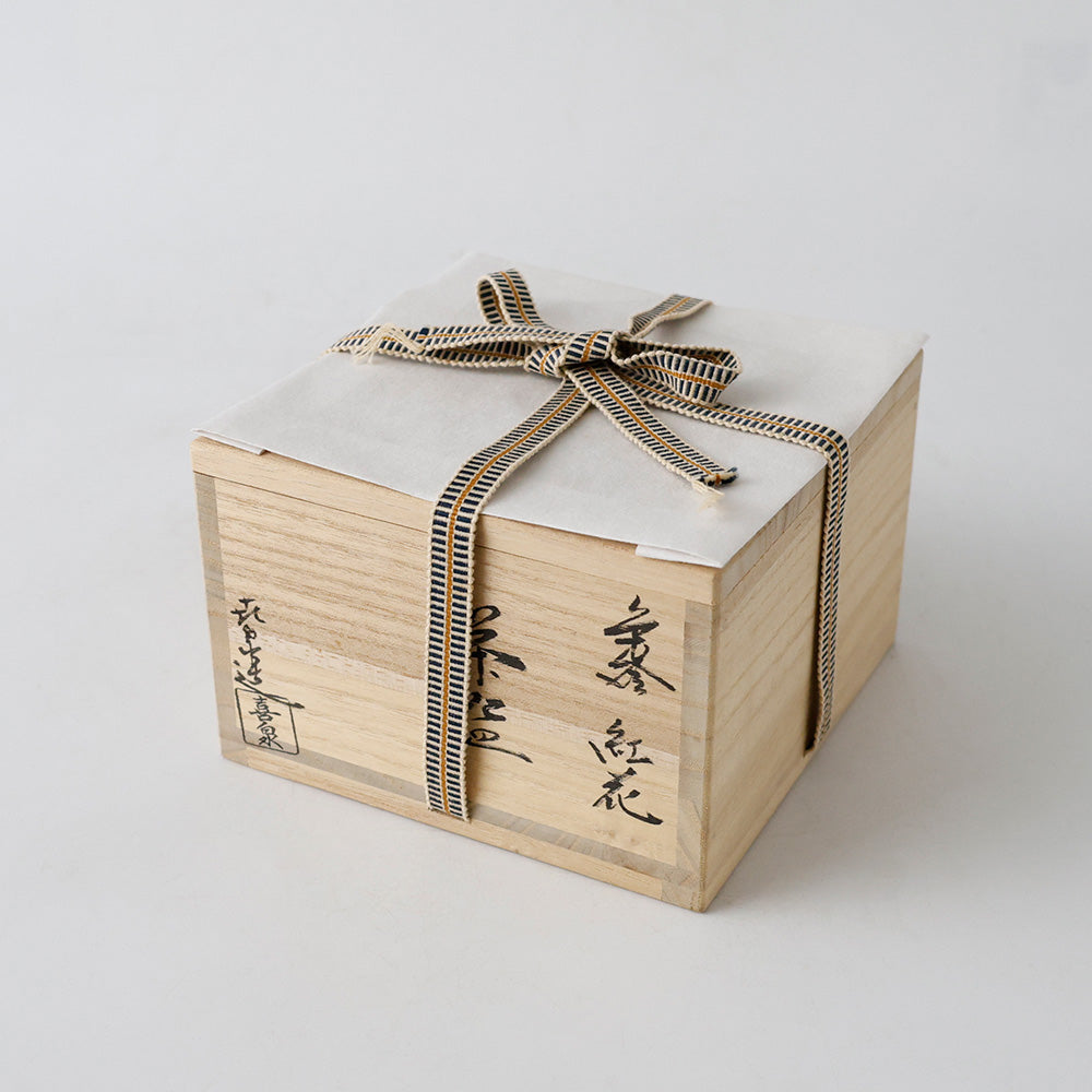 桃山窯 橋本喜泉造 色絵 茶碗 共箱