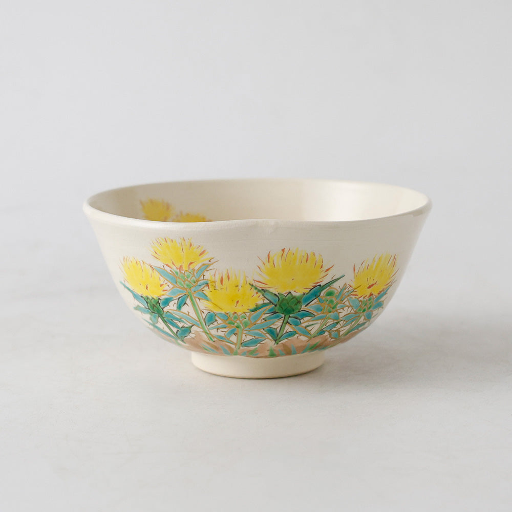 桃山窯 橋本喜泉造 色絵 茶碗