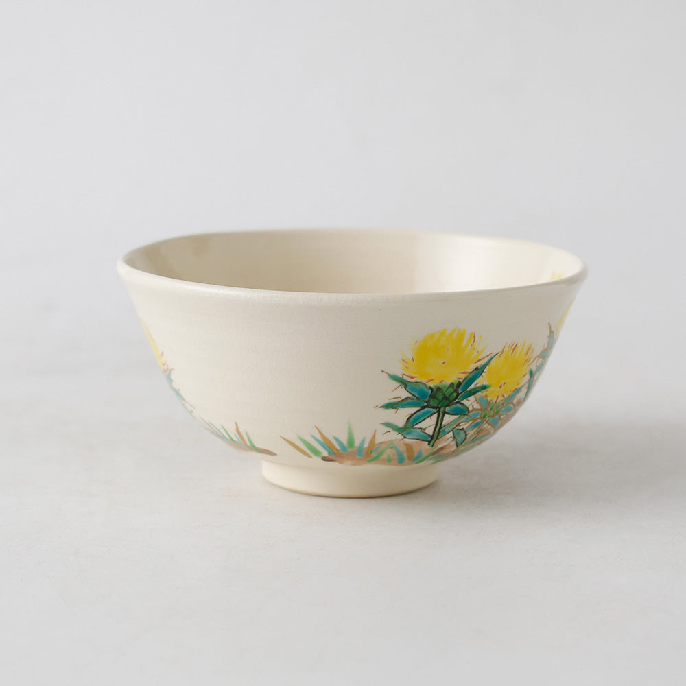 桃山窯 橋本喜泉造 色絵 茶碗