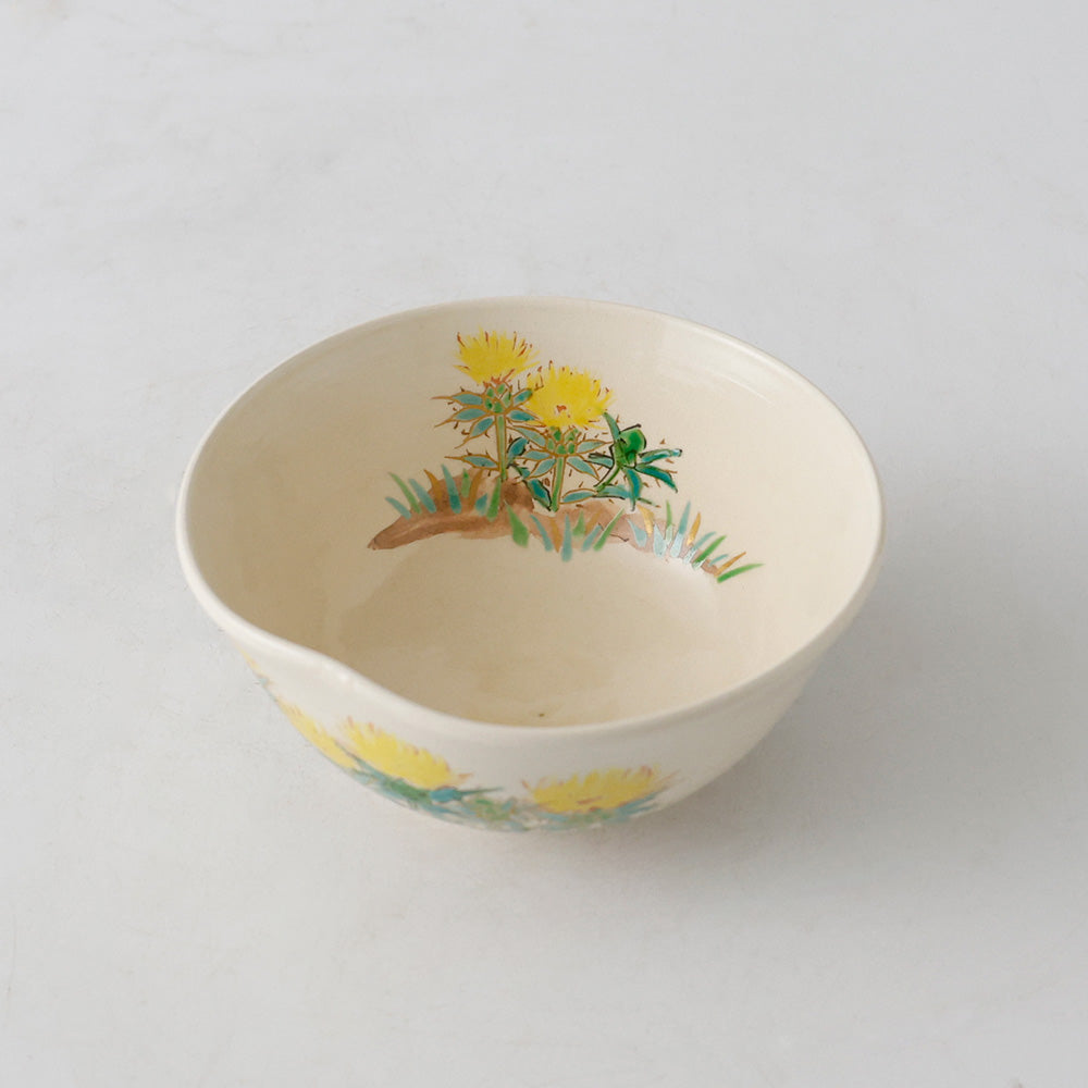 桃山窯 橋本喜泉造 色絵 茶碗