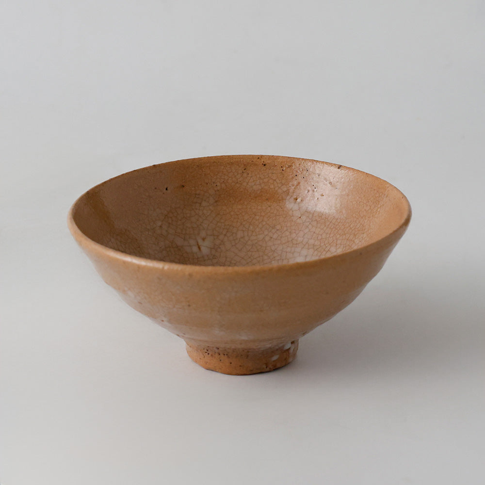 新品未使用 安田道雄作 小井戸茶碗