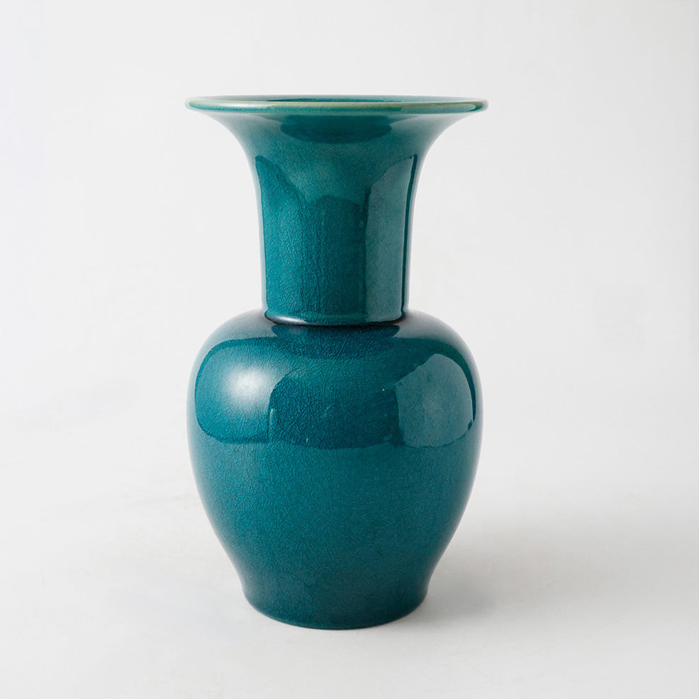 初代清水焼 山崎光洋作 花瓶 側面