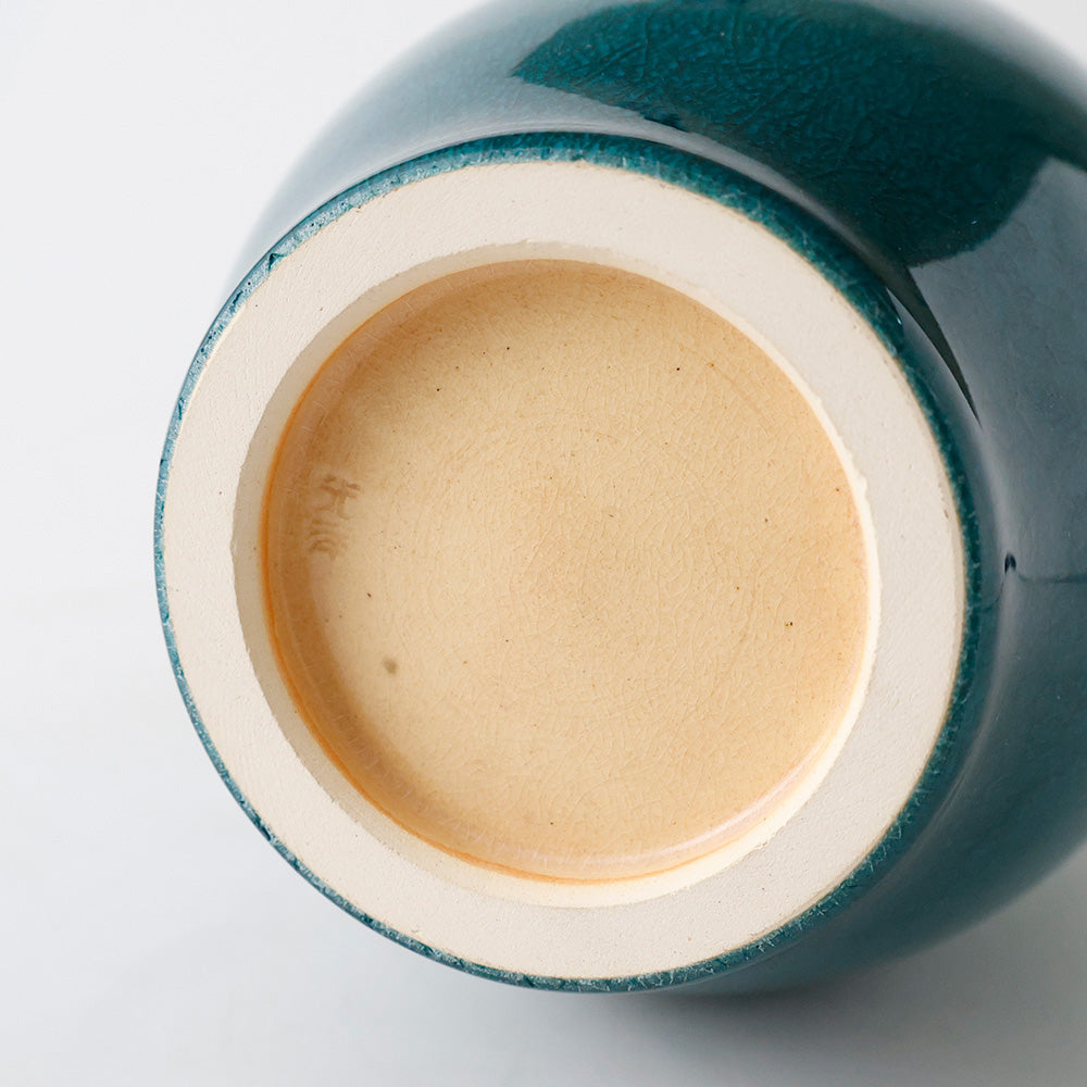 初代清水焼 山崎光洋作 花瓶 底面