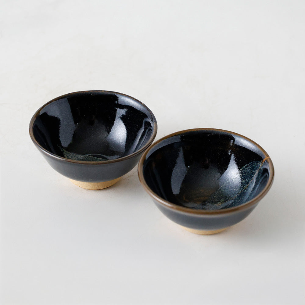 一葉窯 盃 二客 見込み