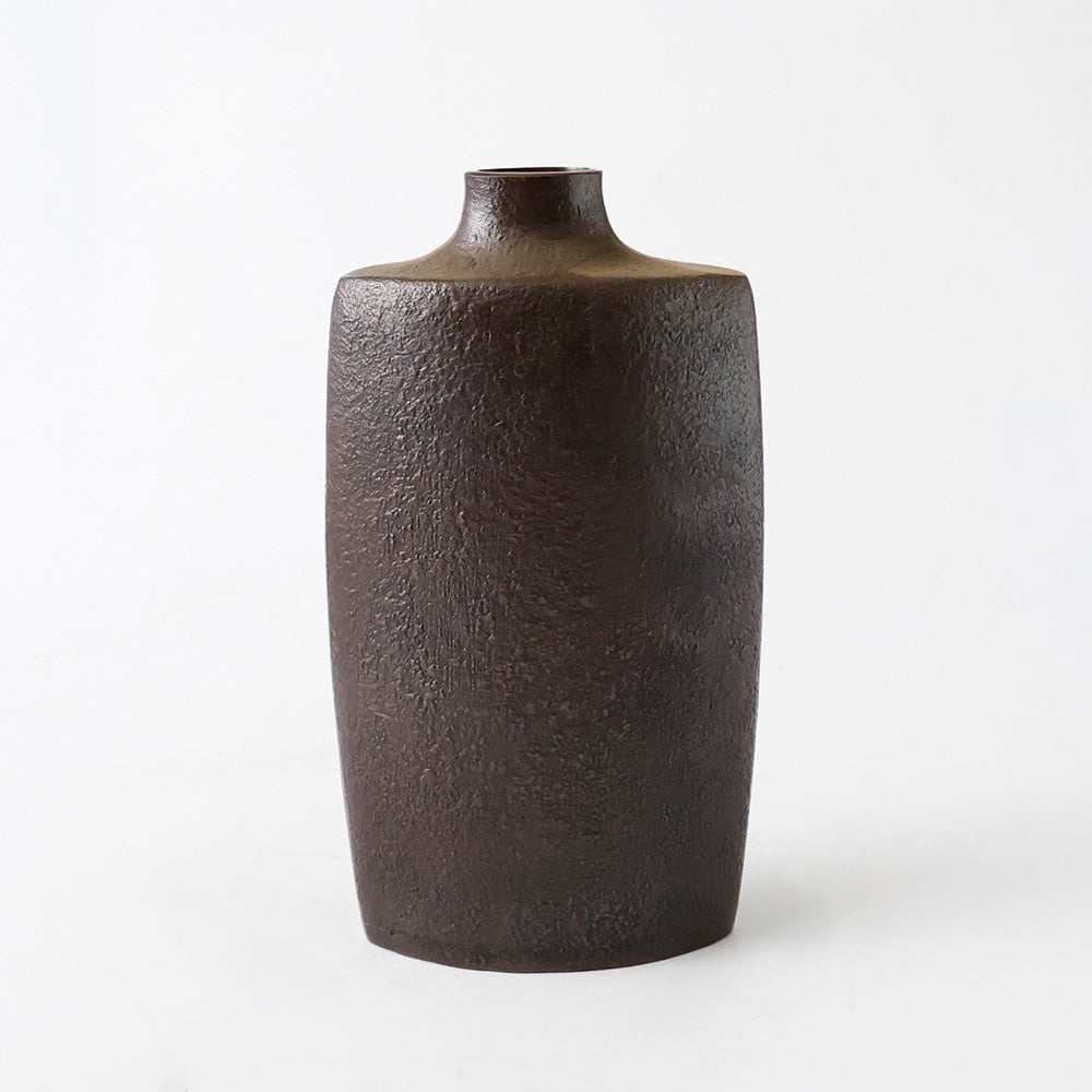 高岡銅器 瑞峰作 花瓶 背面