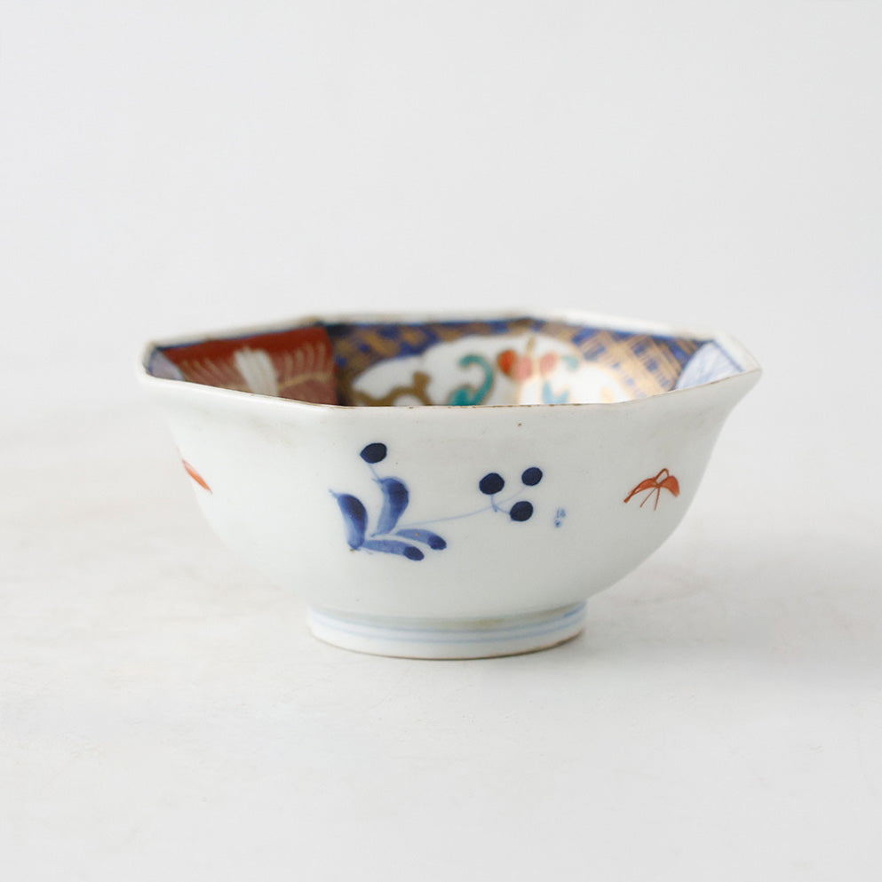 古伊万里有田烧染锦八角钵向付三件套| 骨董和食器– EIKI Re:Finds