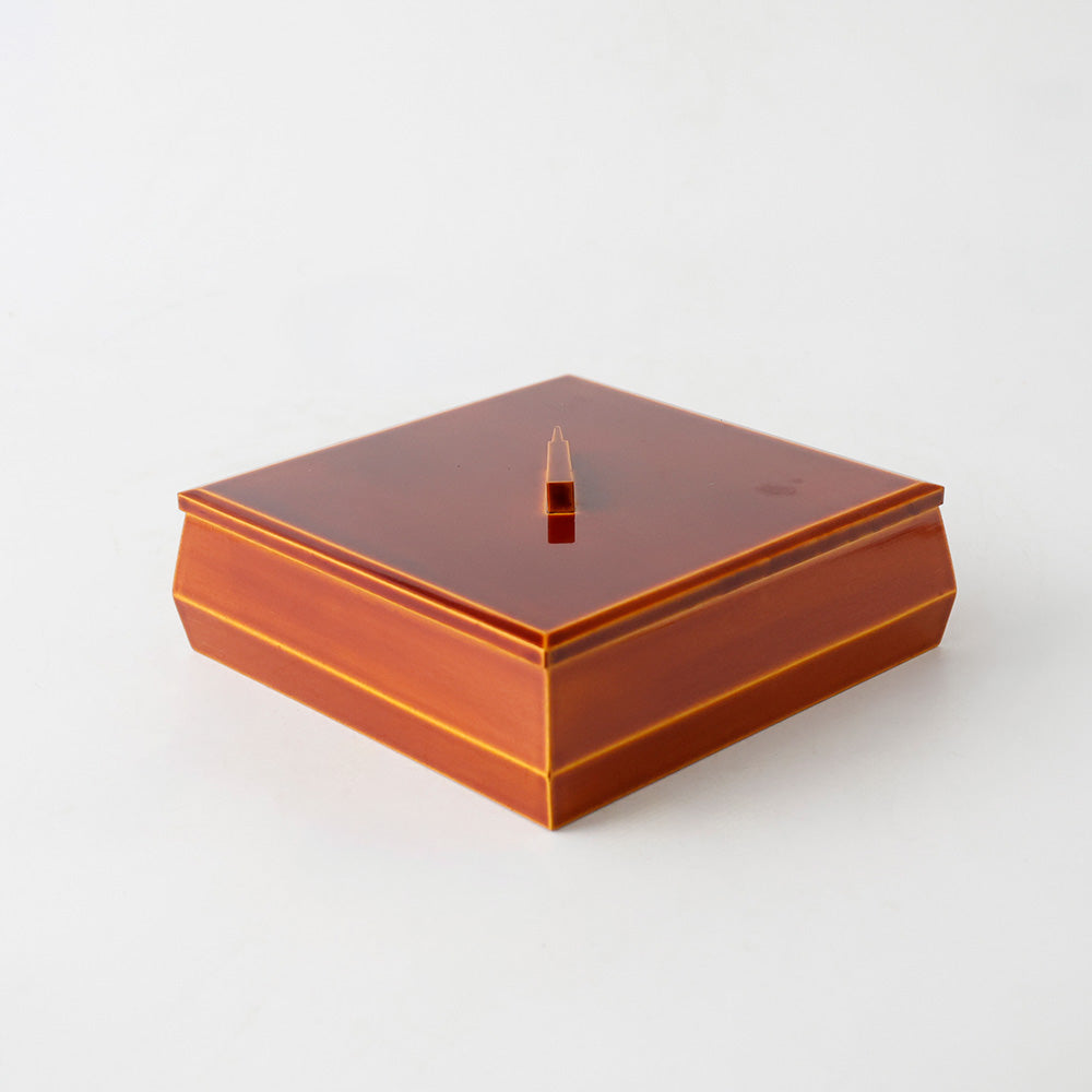 飛騨春慶 漆塗り 菓子器