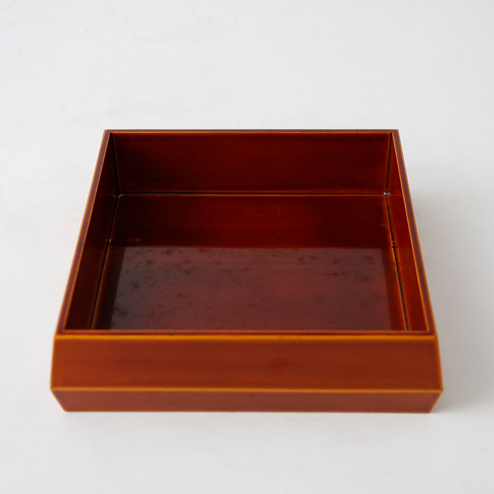 飛騨春慶 漆塗り 菓子器 見込み