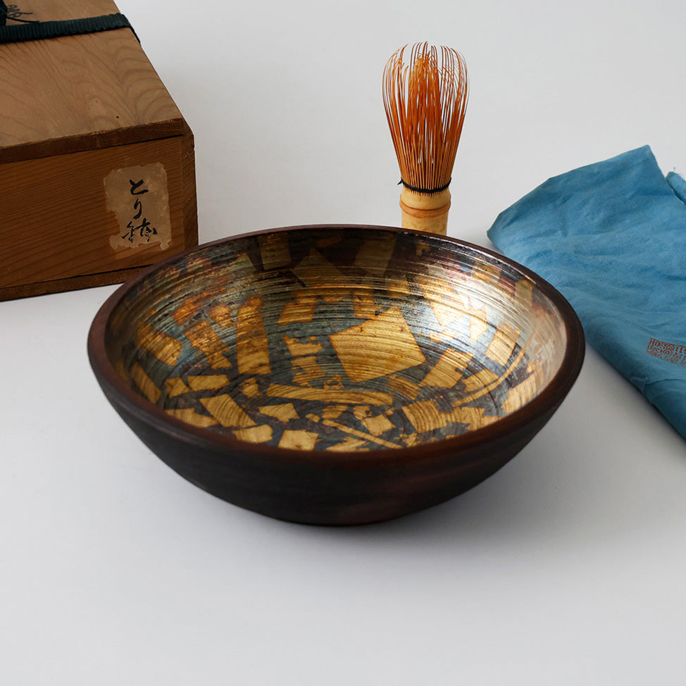 平安象福作 鳥鉢形 菓子器 全体図