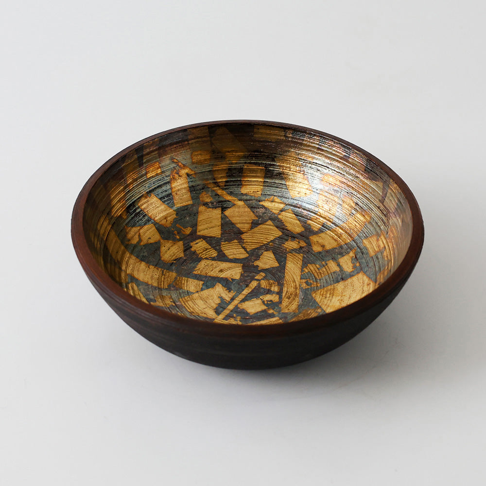 平安象福作 鳥鉢形 菓子器 側面