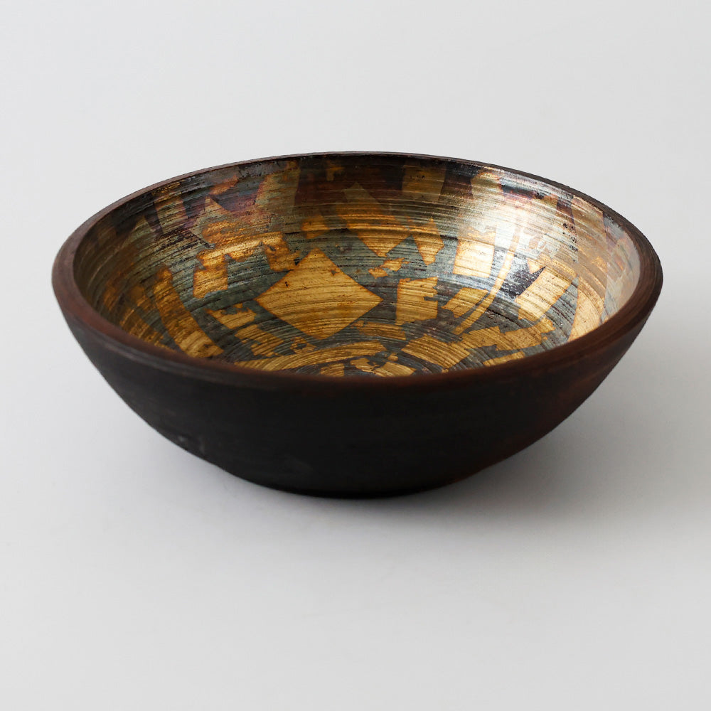 平安象福作 鳥鉢形 菓子器 側面