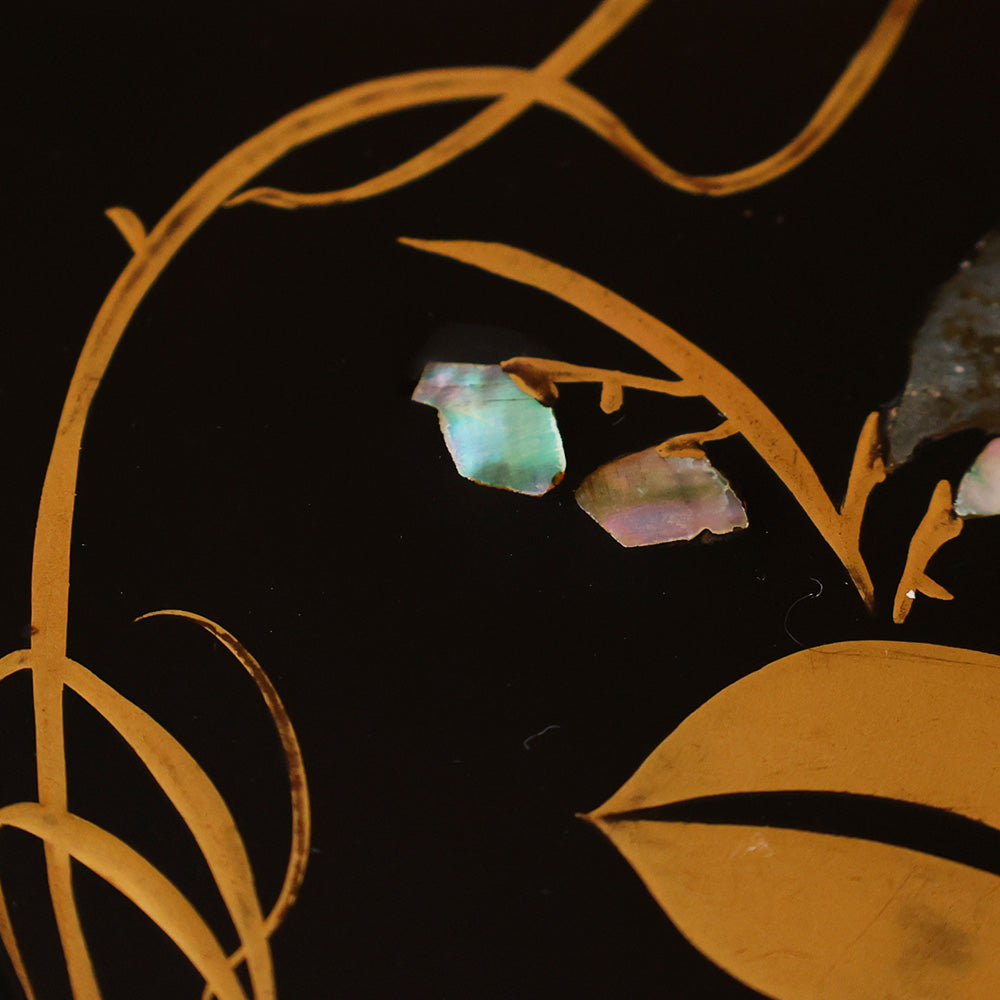 螺鈿 豌豆蒔絵 菓子皿 螺鈿