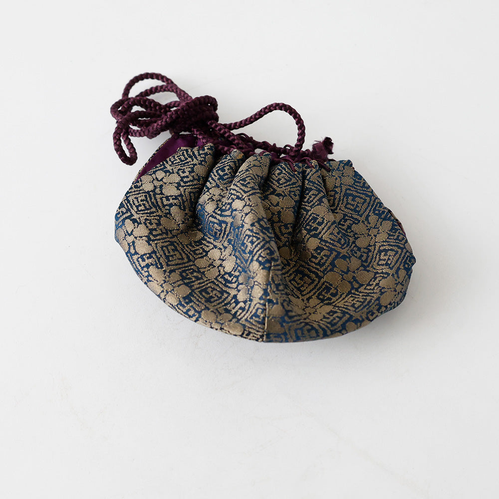 平安春峰造 高取茶入 仕覆