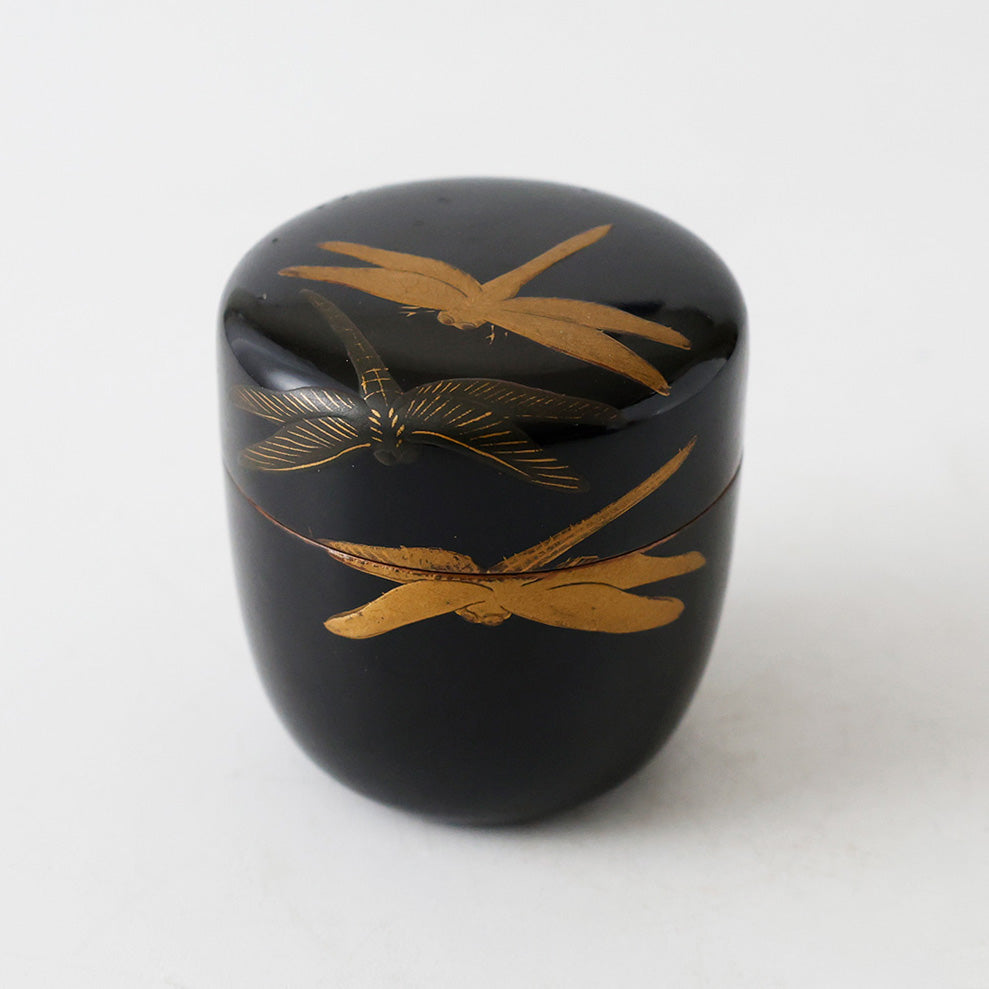 輪島塗 棗 蝶金蒔絵 とんぼ