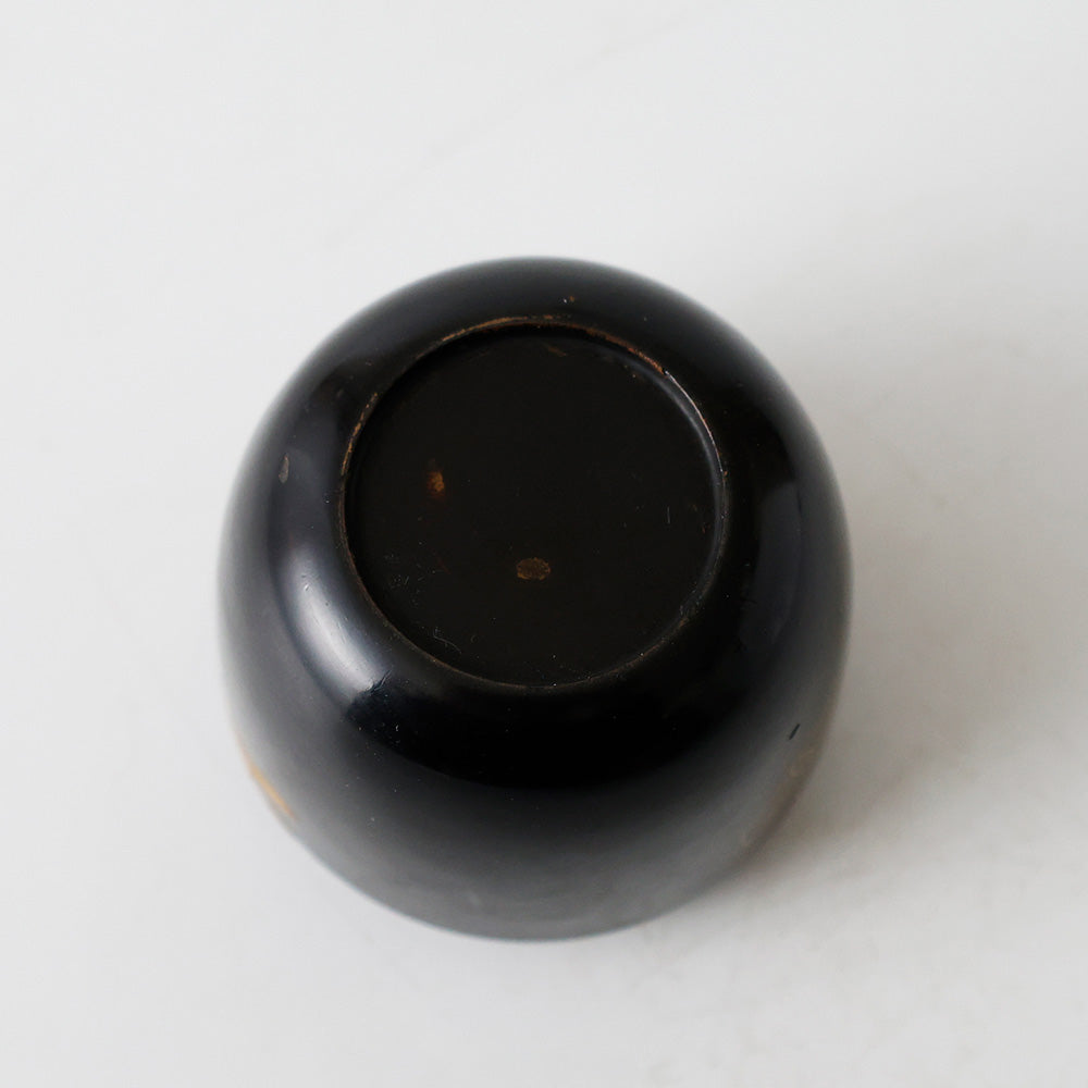 輪島塗 棗 蝶金蒔絵 底面