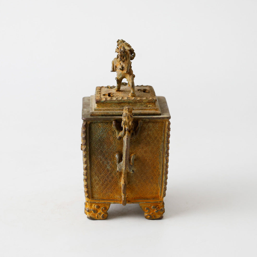 金工師 香保 鋳銅香炉 側面