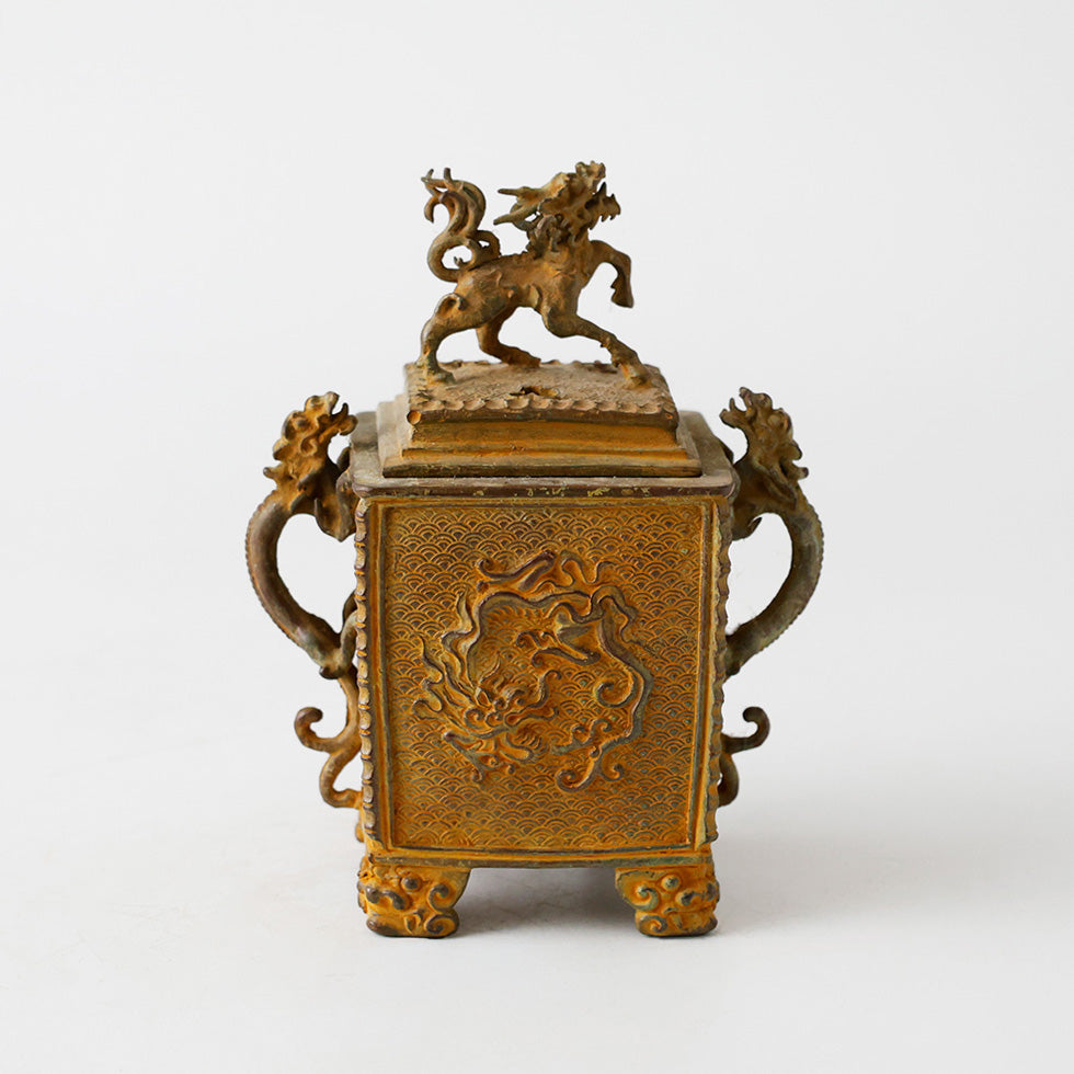 金工師 香保 鋳銅香炉 背面