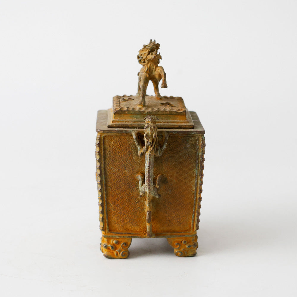 金工師 香保 鋳銅香炉 側面