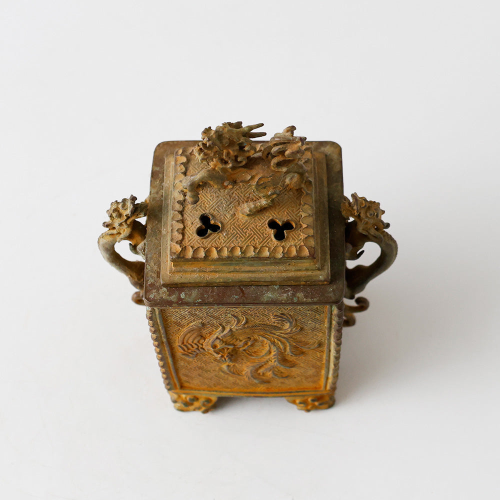 金工師 香保 鋳銅香炉 上部