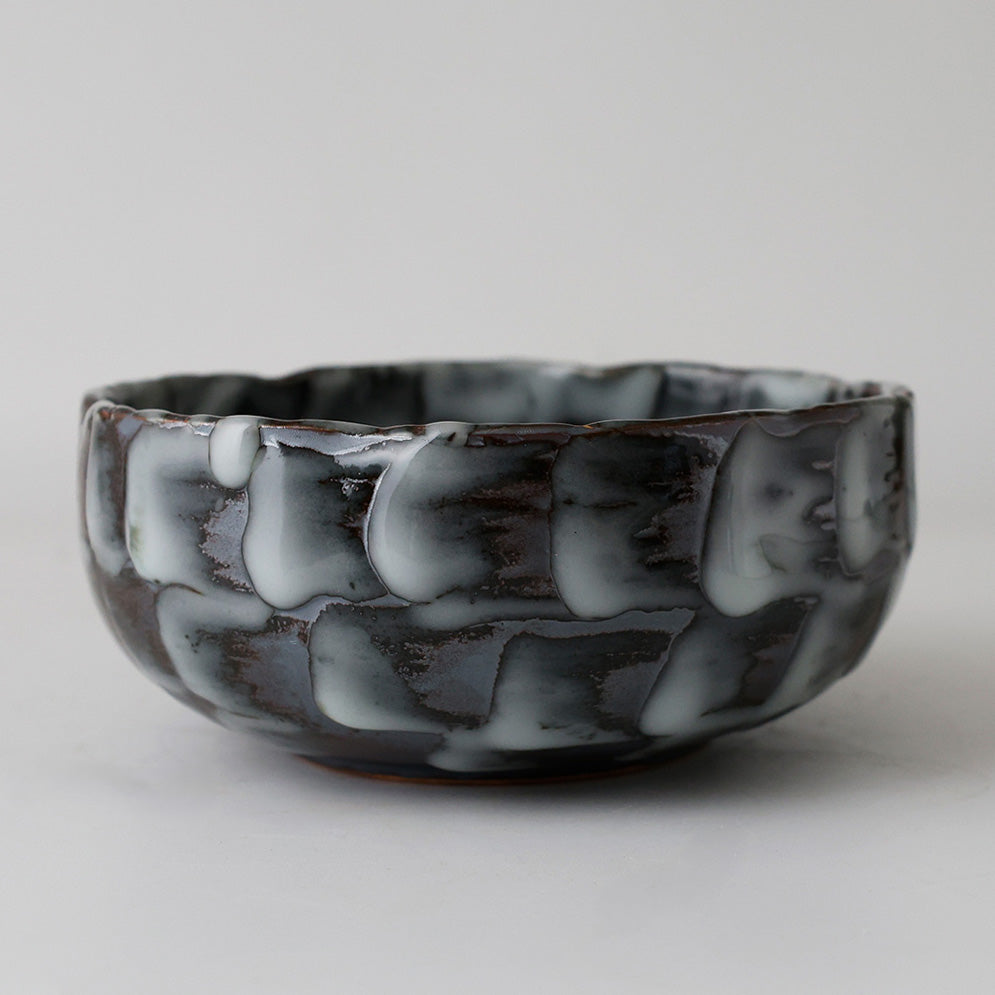 未使用 菓子器 茶道具 側面