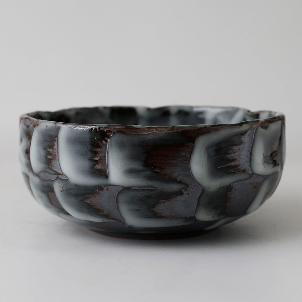 未使用 菓子器 茶道具 側面