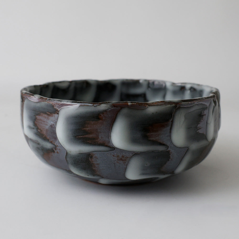 未使用 菓子器 茶道具 側面