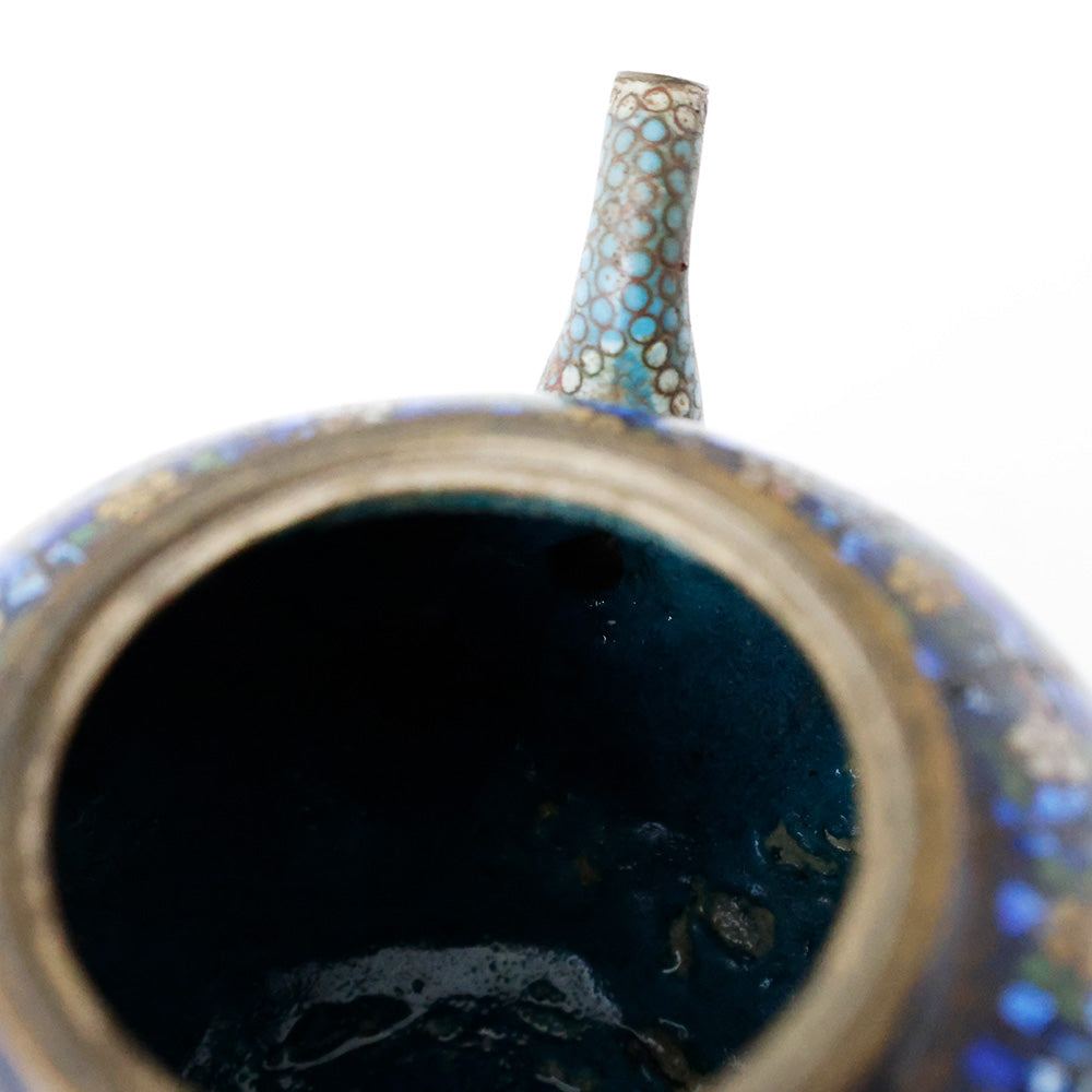 中国古玩 景泰藍 急須 内部