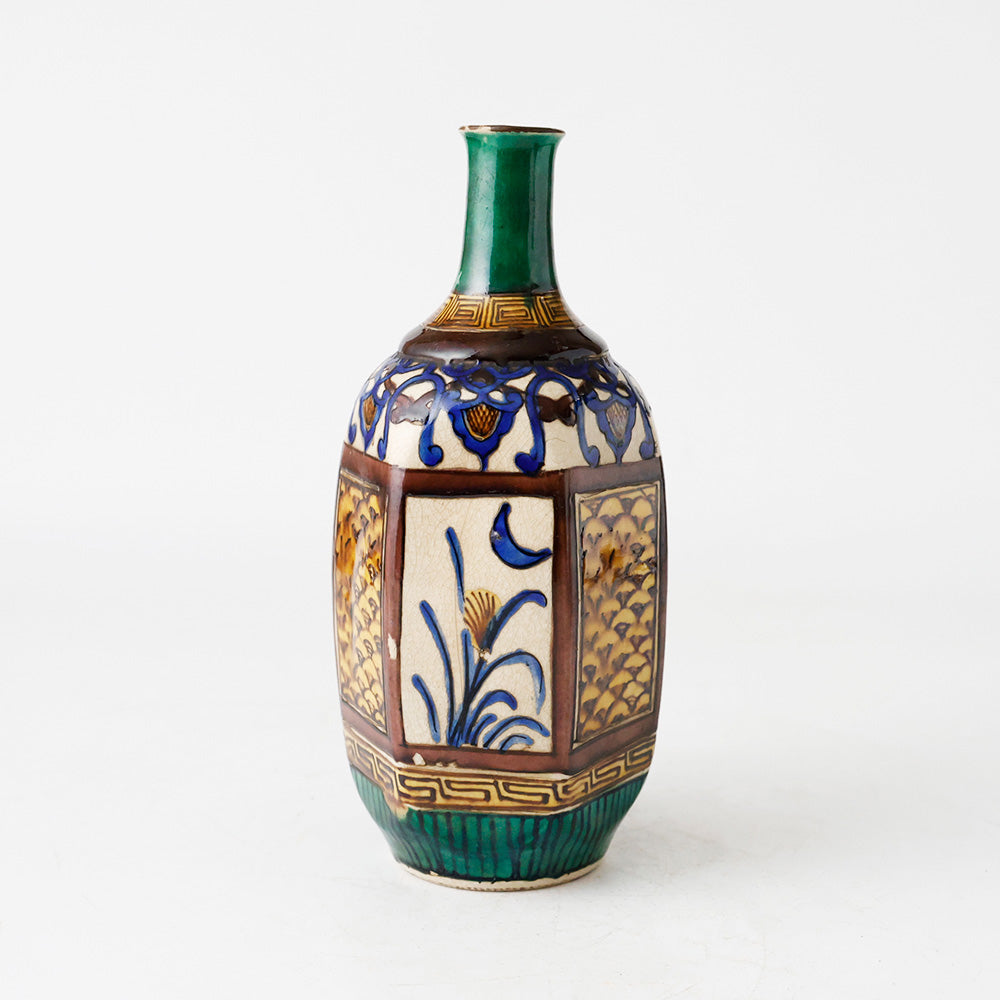 青手古九谷 徳利 側面