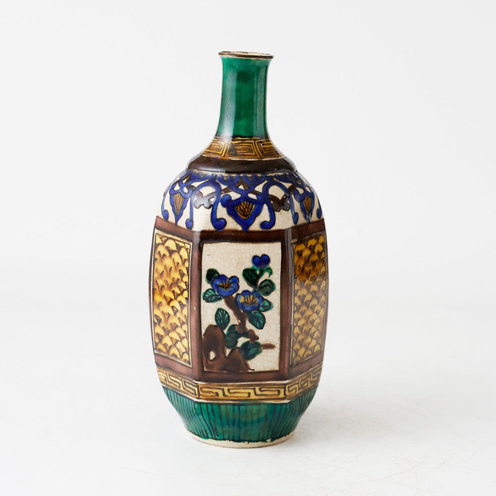 青手古九谷 徳利 側面