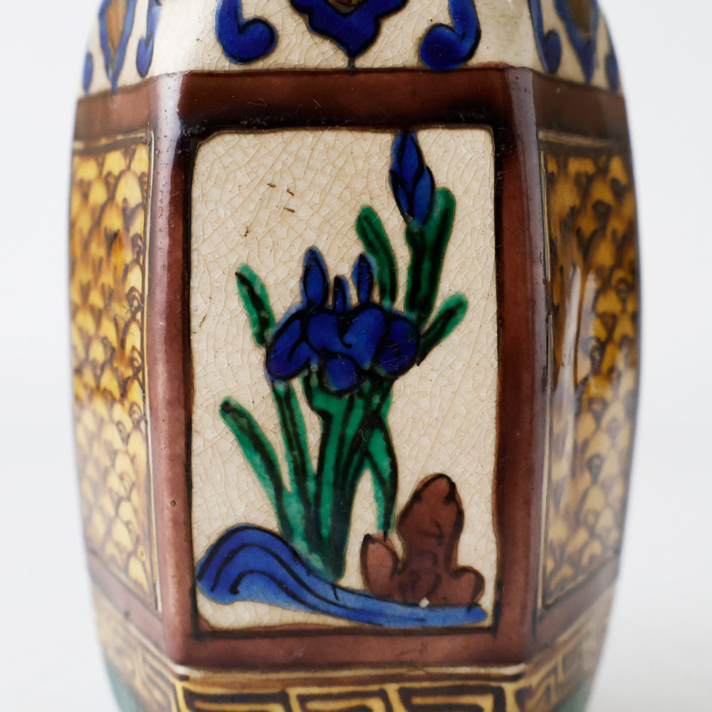 青手古九谷 徳利 拡大図