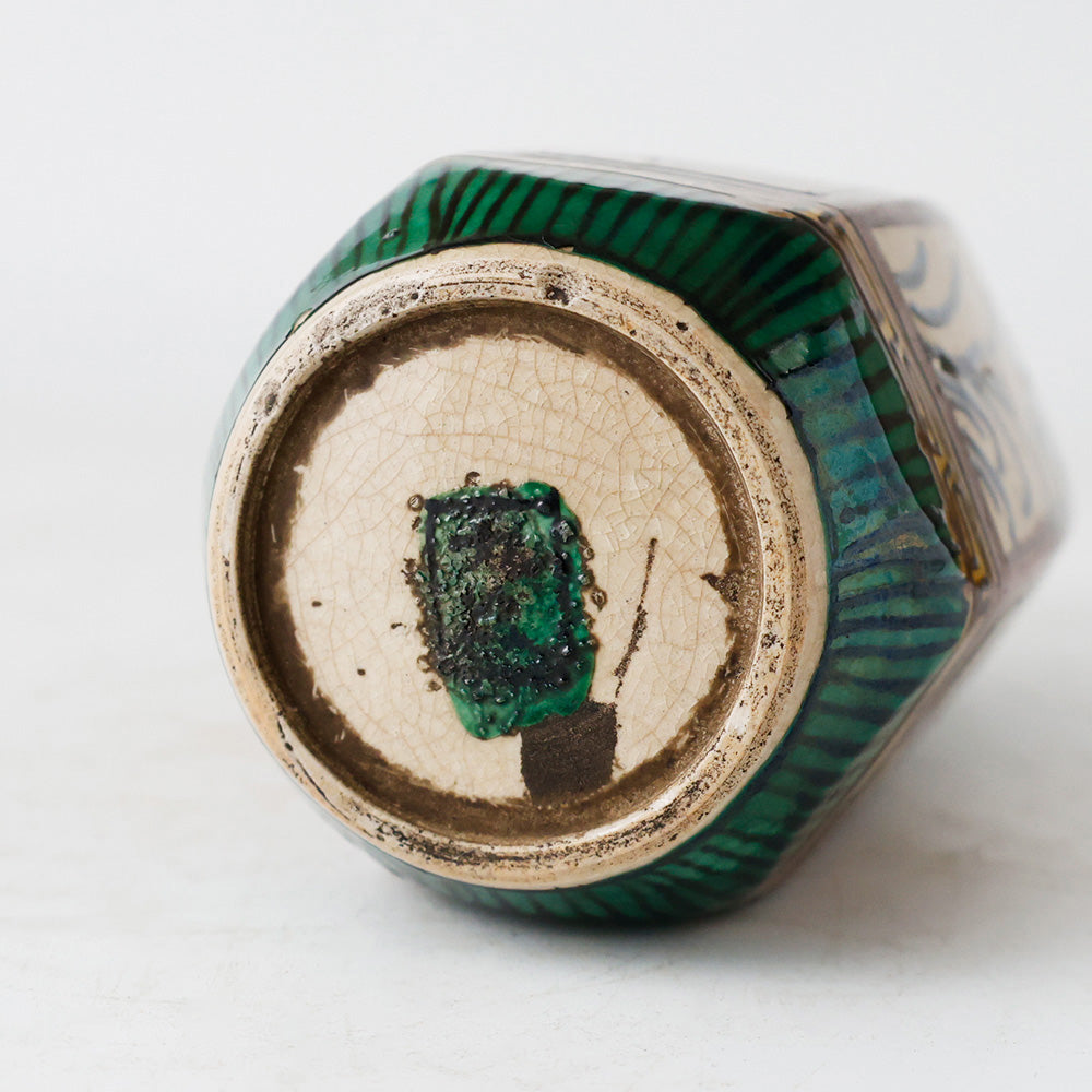 青手古九谷 徳利 底面