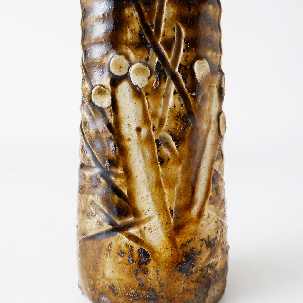 美濃焼 元屋敷窯 掛花入 拡大図