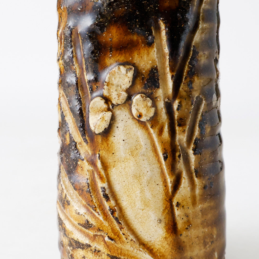 美濃焼 元屋敷窯 掛花入 拡大図