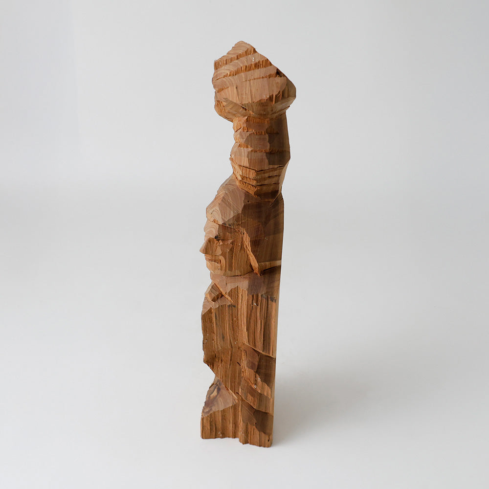 木彫 日展作家 井波彫刻 谷口信夫 円空 護法神 善女竜王 仏像 高さ47cm 井波彫刻 善女竜王 仏像 – EIKI Re:Finds